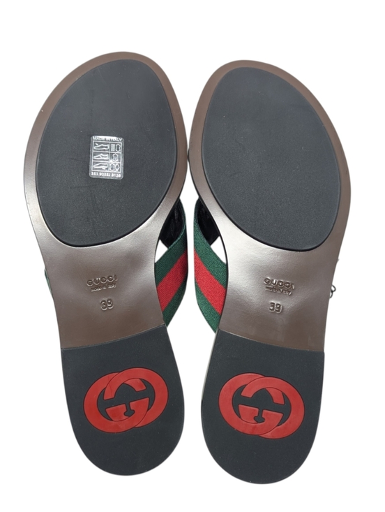 NIB Gucci Kika Interlocking GG Thong Flip Flop Sandal Size EU 39 - Picture 8 of 12